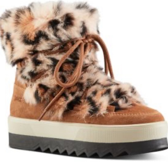 Cougar Leopard Vanity Boots - Sz. 10 - Picture 1 of 10